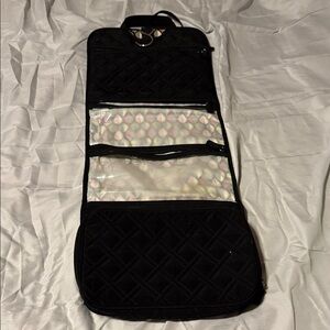Black Quilted Travel Hanging Organizer Bag